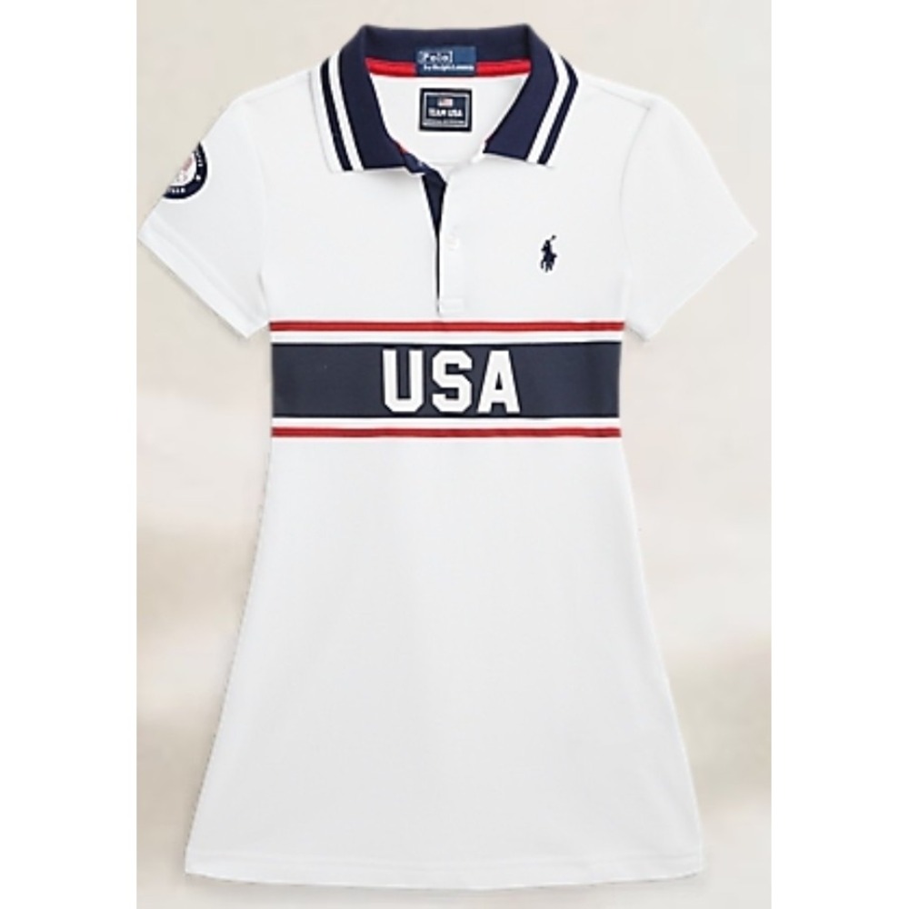 Polo Ralph Lauren Team USA Official Outfitters Shirtdress Youth Size 6x NWT